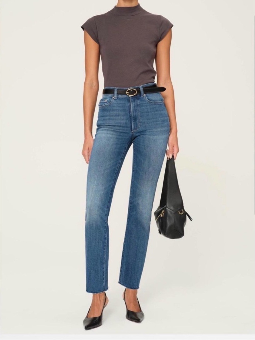 DL1961 Halle High Rise Straight Leg Denim Jeans Size 28
